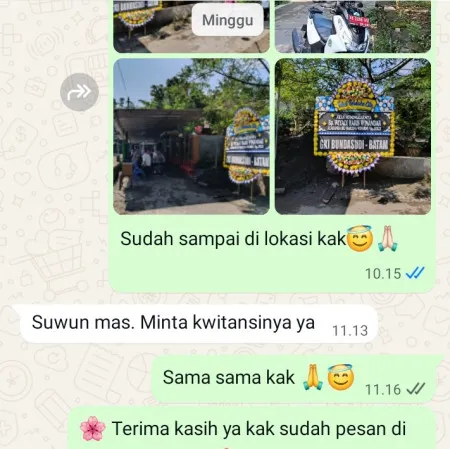 Pengiriman Papan Bunga Duka Vihara Dharma Bhakti