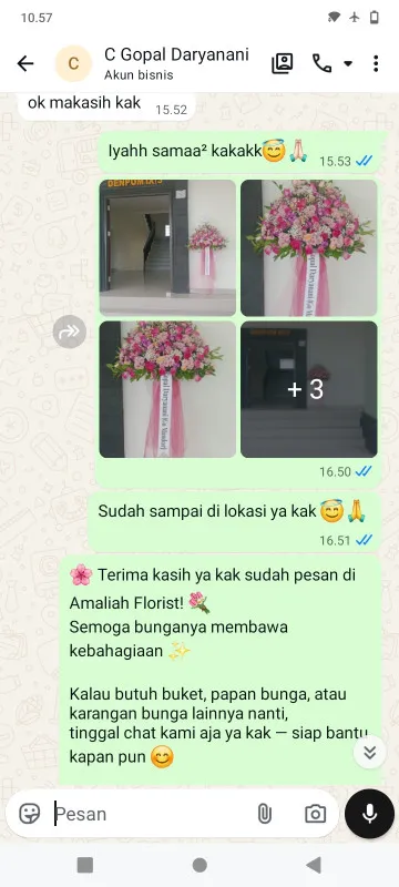 Pengiriman Karangan Bunga Vihara Dharma Bhakti