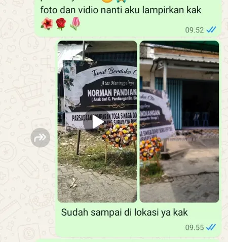 Pengiriman Karangan Bunga Vihara Dharma Bhakti
