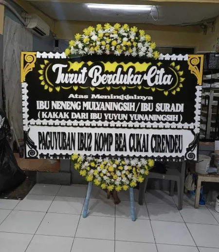 Papan Bunga Duka Vihara Dharma Bhakti
